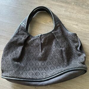 Ugg Gray Leather Hobo Bag